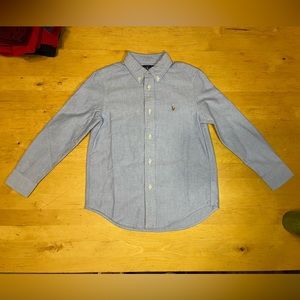 Polo Ralph Lauren Boy’s Oxford Button Down Shirt Blue Sz 6